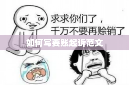 如何写要账起诉范文