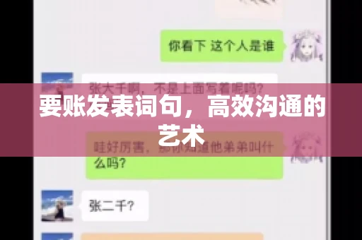 要账发表词句，高效沟通的艺术