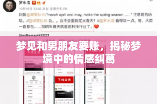 梦见和男朋友要账，揭秘梦境中的情感纠葛