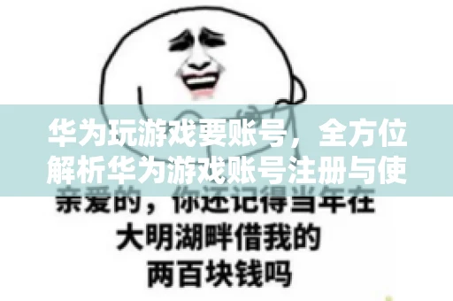 华为玩游戏要账号，全方位解析华为游戏账号注册与使用