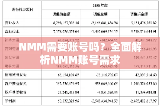 NMM需要账号吗？全面解析NMM账号需求