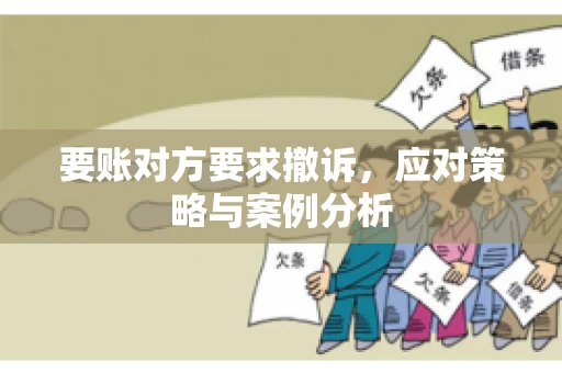 要账对方要求撤诉,应对策略与案例分析 要账对方要求撤诉,应对策略与案例分析
